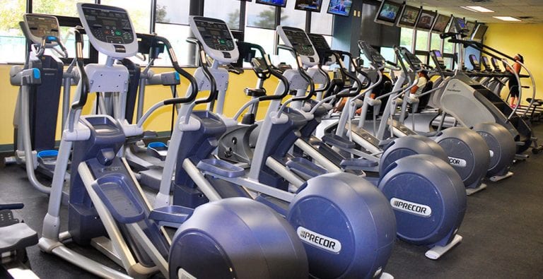 treadmills and cardio equipment at Cincinnati gym