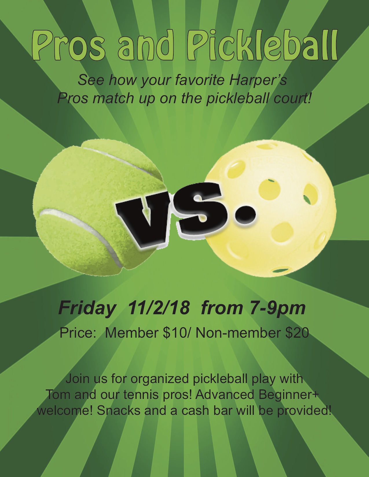 Pros and Pickleball: Special Event, November 2nd. You Don’t Wanna Miss ...