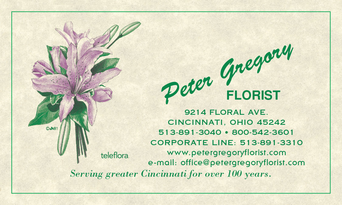 peter gregory florist